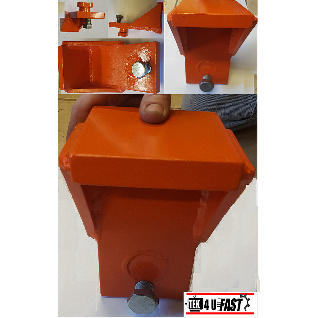 Shipping Container, Clip-On, Jack / Lifting / Leveling Attachment 1/2" Plate