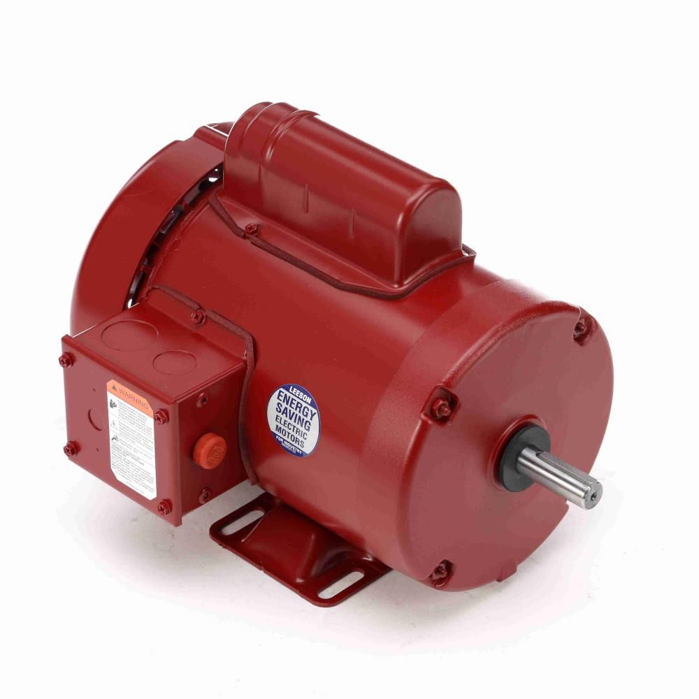 LEESON, 110088.00, 1 HP, 1725 RPM, Frm 56, 6.5 Dia., TEFC, 115/208-230V, High Torque, Farm Duty Motor