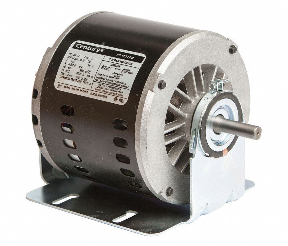 S63NXJJS-7717, AO Smith (now Century), 1/3HP, 115V, Relacement Evap Cooler Motor